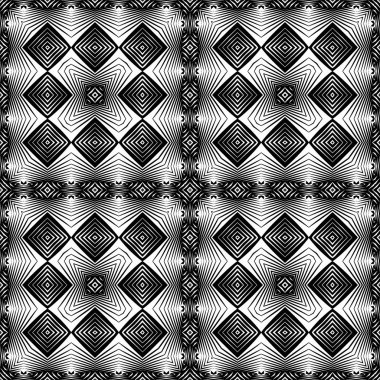 kesintisiz tek renkli geometrik desen tasarım