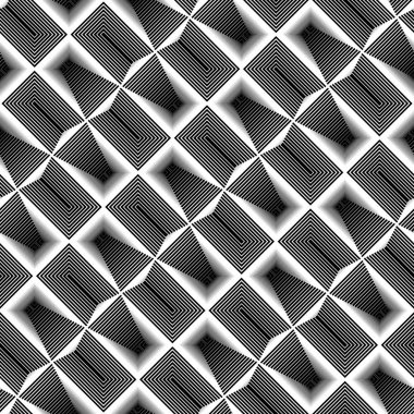 kesintisiz tek renkli geometrik desen tasarım