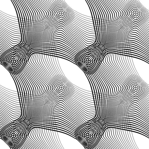 Design sömlös monokrom mönster — Stock vektor