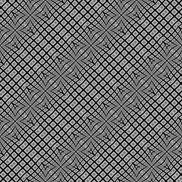 Дизайн бесшовного деформированного геометрического узора — стоковый вектор