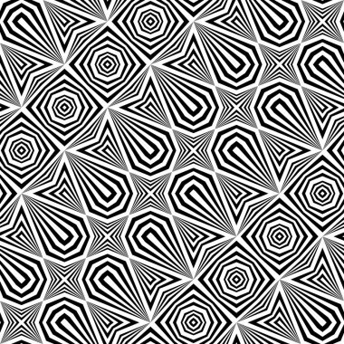 kesintisiz tek renkli geometrik desen tasarım