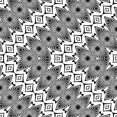 Sorunsuz tek renkli zikzak desen tasarım