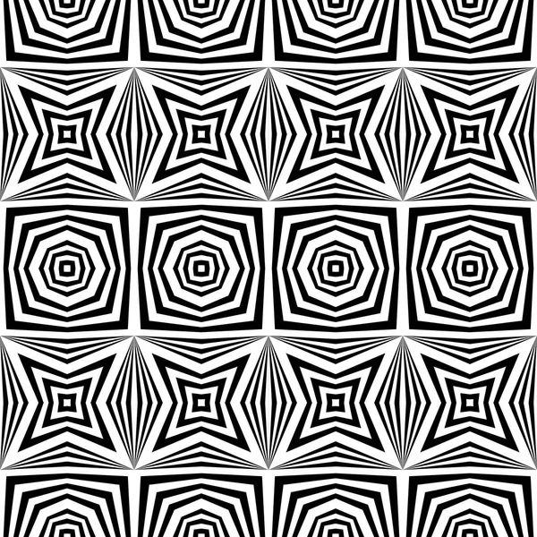 Design seamless monochrome geometric pattern — Stock Vector