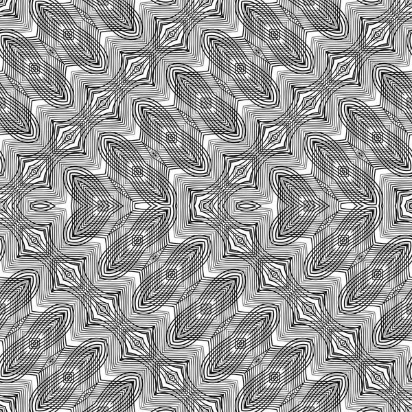 Design seamless monochrome zigzag pattern — Stock Vector