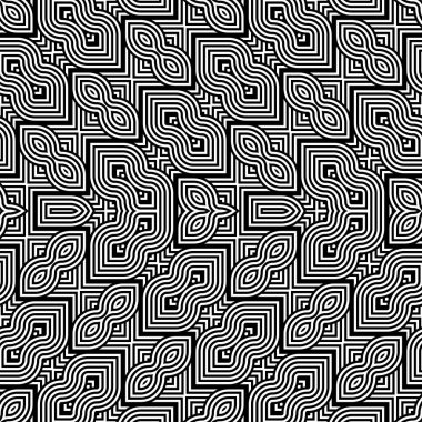 kesintisiz tek renkli geometrik desen tasarım