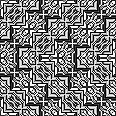 kesintisiz tek renkli geometrik desen tasarım