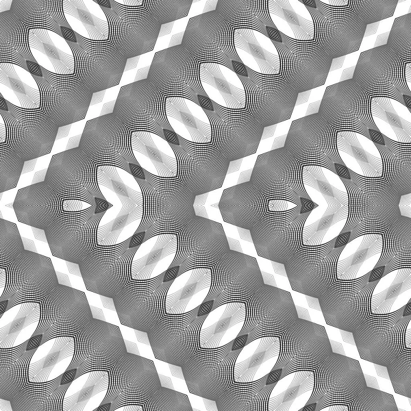 Design motif dentelle monochrome sans couture — Image vectorielle