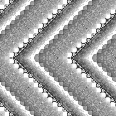 Sorunsuz tek renkli zikzak desen tasarım