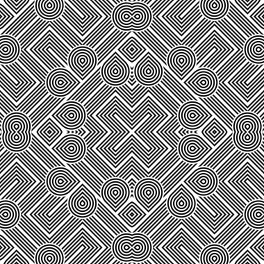 kesintisiz tek renkli geometrik desen tasarım