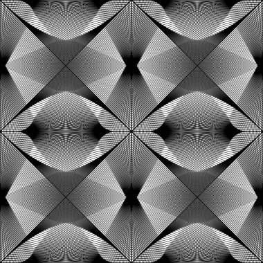 kesintisiz tek renkli geometrik desen tasarım