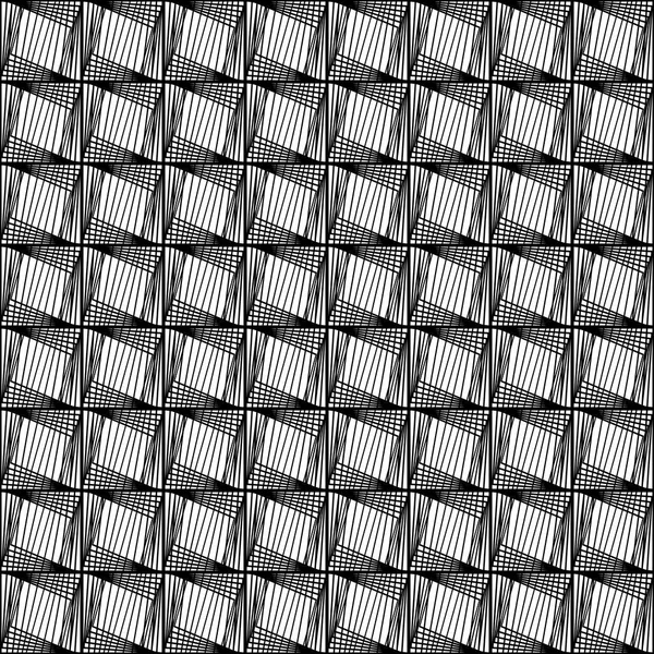 シームレスなモノクロ幾何学的なパターンを設計 — ストックベクタ