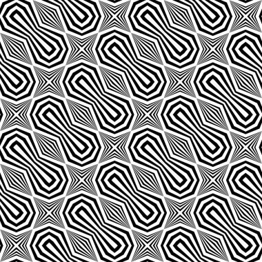 kesintisiz tek renkli geometrik desen tasarım