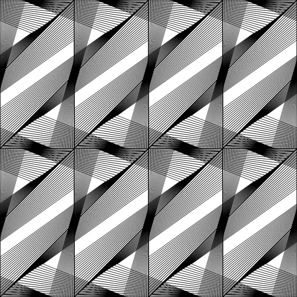 Design senza soluzione di continuità modello geometrico monocromatico — Vettoriale Stock