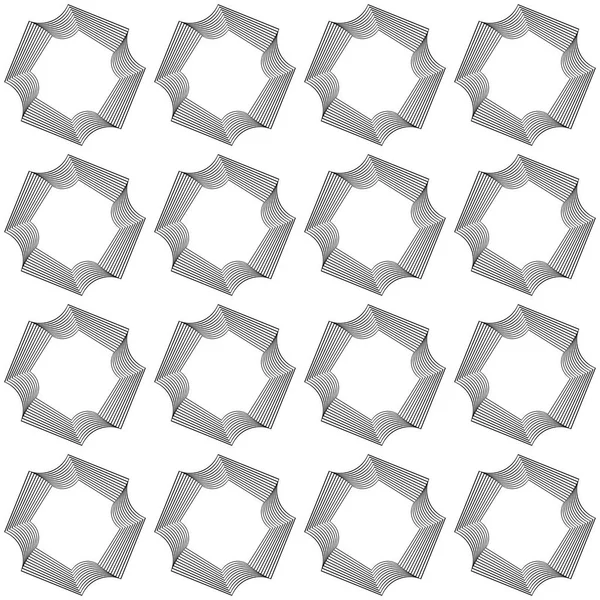 Suunnittelu saumaton yksivärinen koriste kuvio — vektorikuva