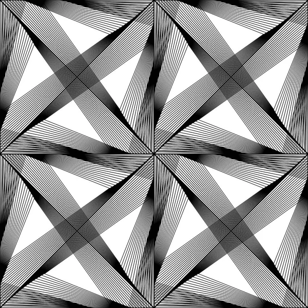 Design sömlös monokrom triangel mönster — 图库矢量图片