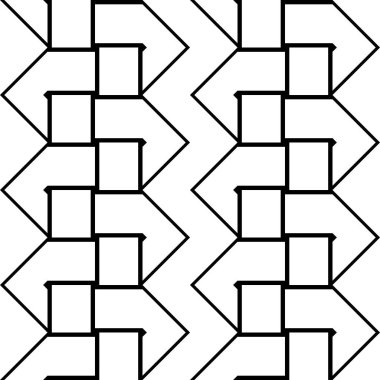 kesintisiz tek renkli geometrik desen tasarım