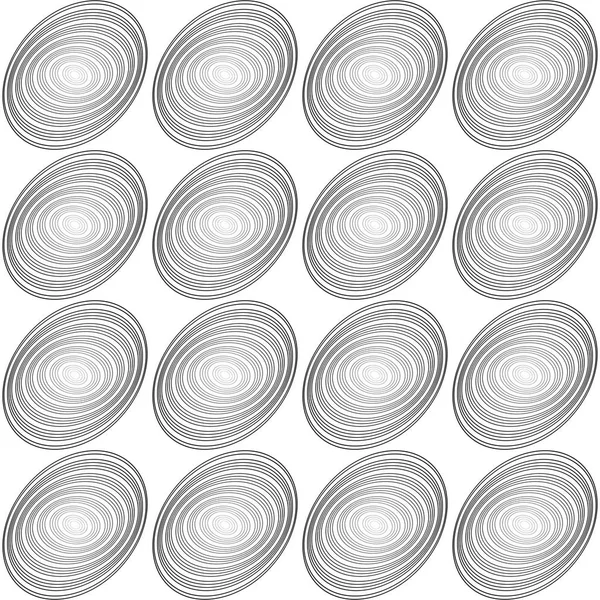 Design seamless monochrome ellipse pattern — Stock Vector