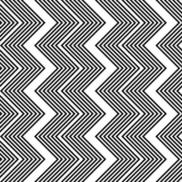 Design seamless monochrome zigzag pattern — Stock Vector