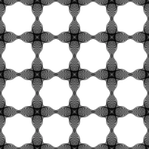 Design seamless monochrome grid pattern — Stock Vector