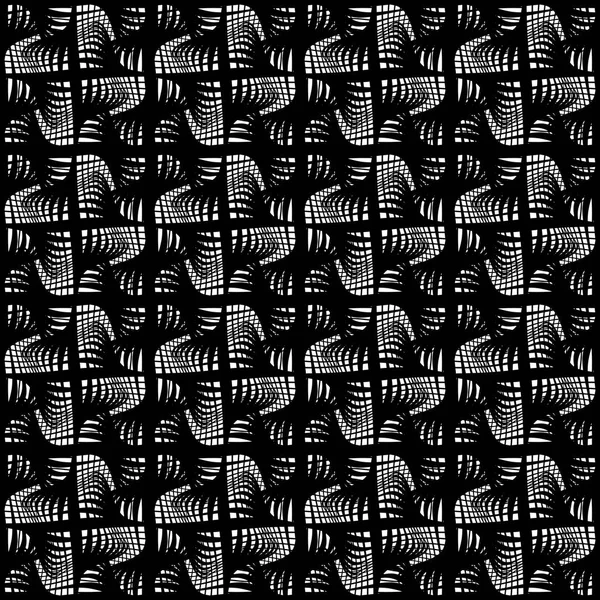 Modèle de grille monochrome sans couture design — Image vectorielle