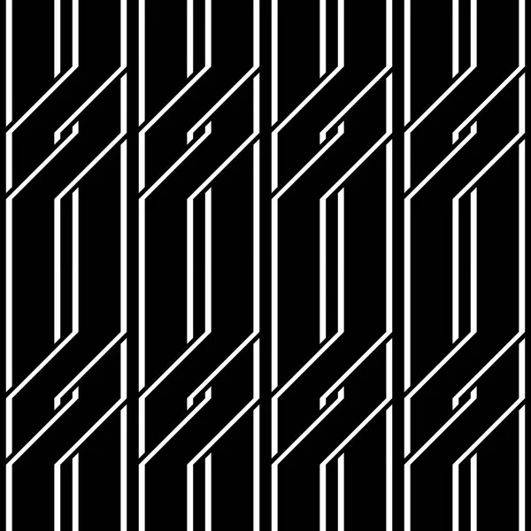 Diseño inconsútil patrón monocromo zigzag — Archivo Imágenes Vectoriales