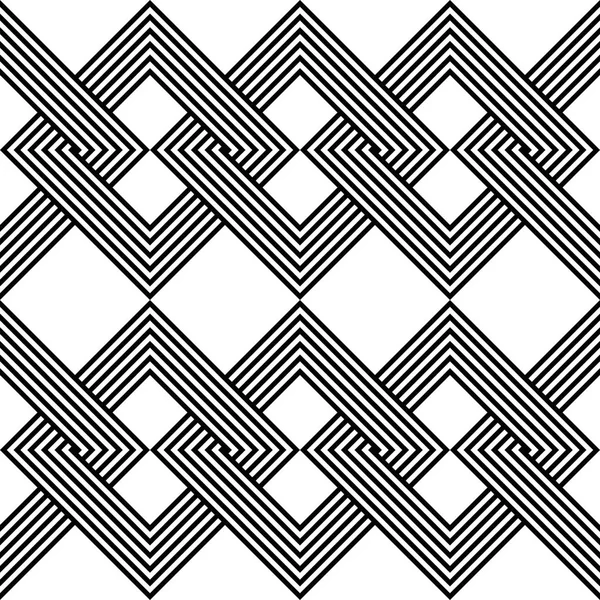 シームレスなモノクロ チェーンのデザイン パターン — ストックベクタ