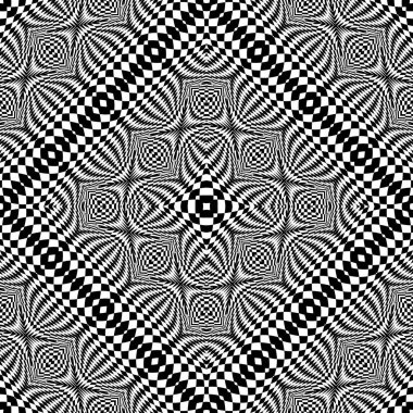 kesintisiz tek renkli geometrik desen tasarım