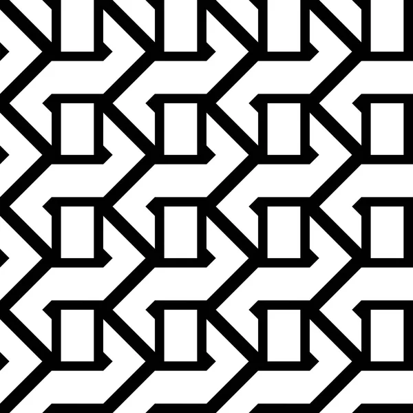 Diseño inconsútil patrón monocromo zigzag — Archivo Imágenes Vectoriales