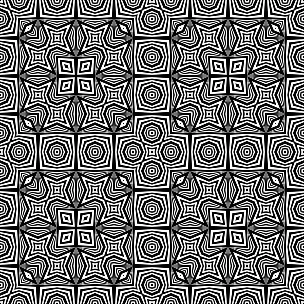 Design seamless monochrome decorative pattern — Stock Vector