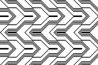 Sorunsuz tek renkli zikzak desen tasarım