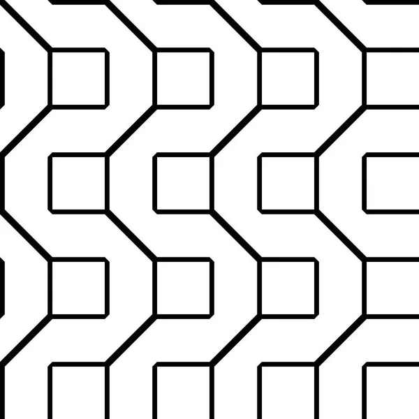 Diseño inconsútil patrón monocromo zigzag — Archivo Imágenes Vectoriales