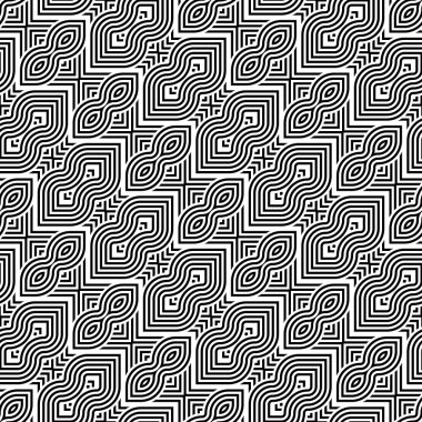 kesintisiz tek renkli geometrik desen tasarım