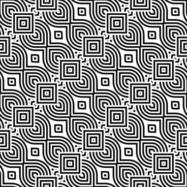 kesintisiz tek renkli geometrik desen tasarım