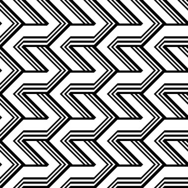 Sorunsuz tek renkli zikzak desen tasarım