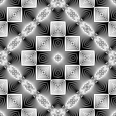 kesintisiz tek renkli geometrik desen tasarım