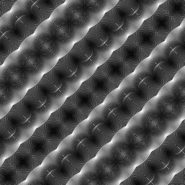 kesintisiz tek renkli çizgili desen tasarım