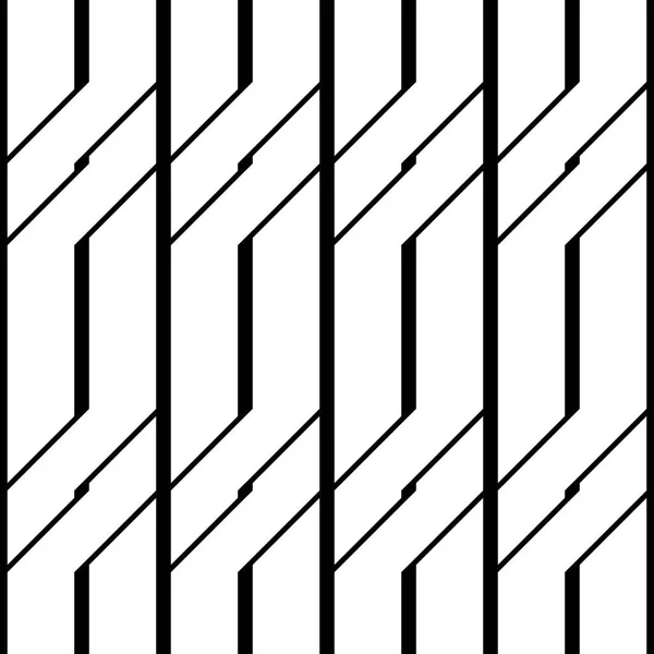 Conception sans couture motif zigzag monochrome — Image vectorielle