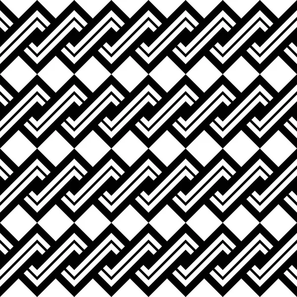 Diseño inconsútil monocromo espiral trenzado patrón — Archivo Imágenes Vectoriales