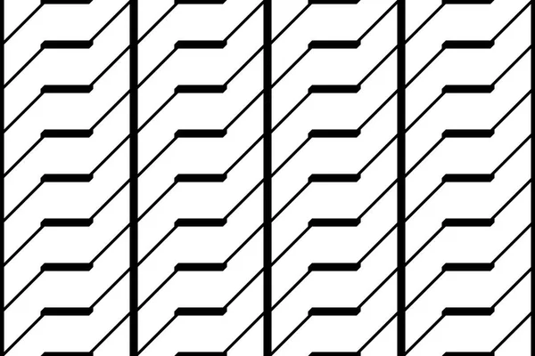 Diseño inconsútil patrón monocromo zigzag — Archivo Imágenes Vectoriales