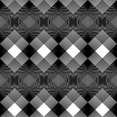 kesintisiz tek renkli geometrik desen tasarım