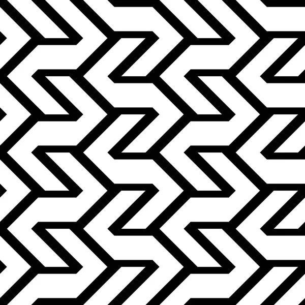 Diseño inconsútil patrón monocromo zigzag — Archivo Imágenes Vectoriales