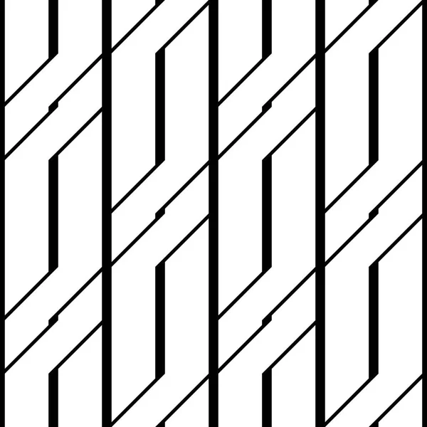 Diseño inconsútil patrón monocromo zigzag — Archivo Imágenes Vectoriales