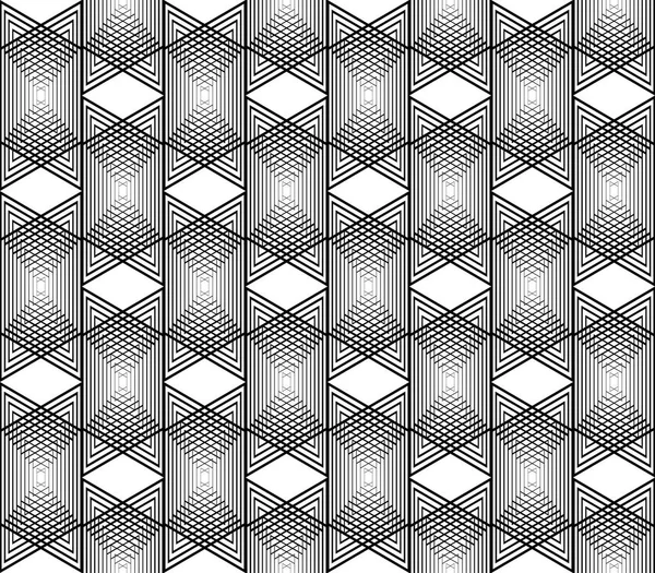 Modèle de grille monochrome sans couture — Image vectorielle