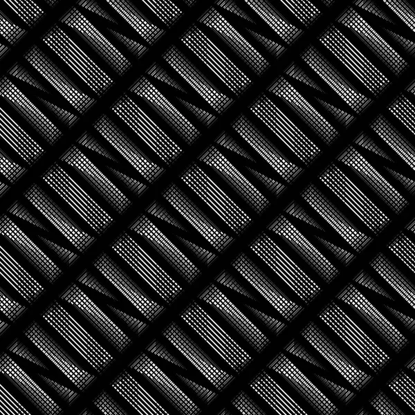 Modèle de grille monochrome sans couture — Image vectorielle