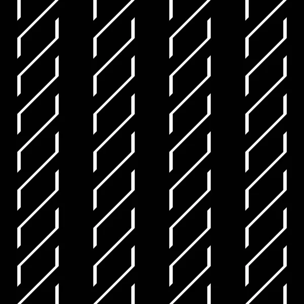 Diseño inconsútil patrón monocromo zigzag — Archivo Imágenes Vectoriales