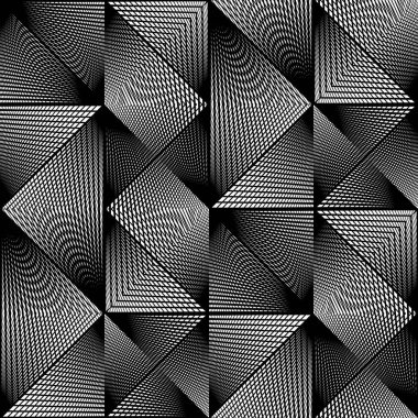 kesintisiz tek renkli geometrik desen tasarım