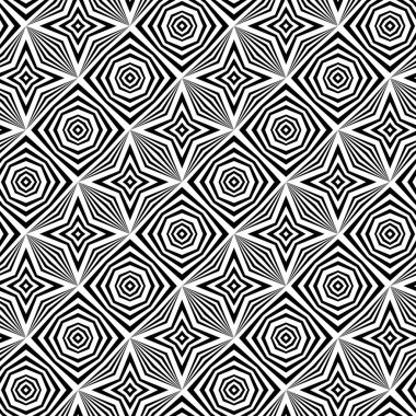 kesintisiz tek renkli geometrik desen tasarım