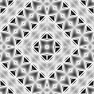 kesintisiz tek renkli geometrik desen tasarım