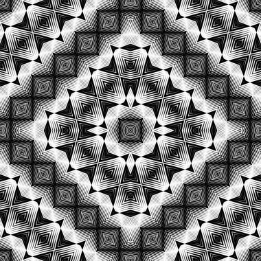 kesintisiz tek renkli geometrik desen tasarım