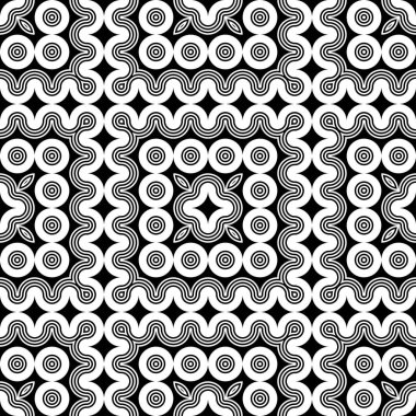 kesintisiz tek renkli geometrik desen tasarım
